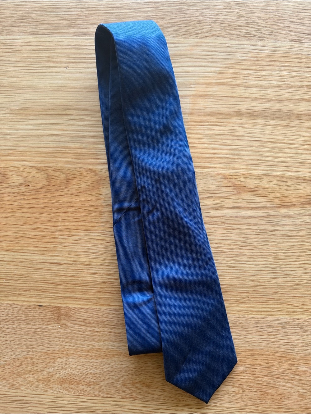 Calvin Klein Solid Navy Blue Men's Tie